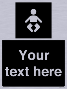 Custom information: black panel baby change